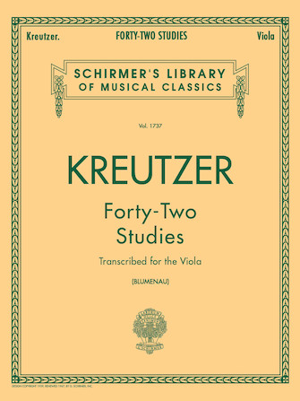 42 Studies Transcribed for the Viola
