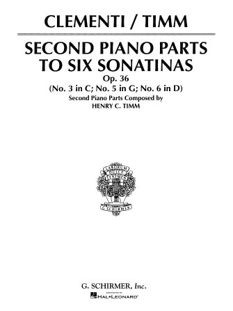 Sonatinas Op. 36 – Book 2 (2nd Piano Part) Sonatinas Op. 36 – Book 2 (2nd Piano Part)