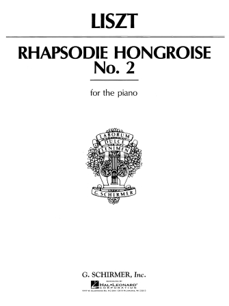 RHAPSODIE HONGROISE NO2 HUNGARIAN RHAPSODY PIANO EASIER ARRANGEMENT