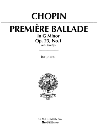 Ballade Op. 23 No. 1 in G Minor