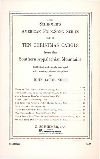 10 Christmas Carols from the Southern Appalachian Mountains