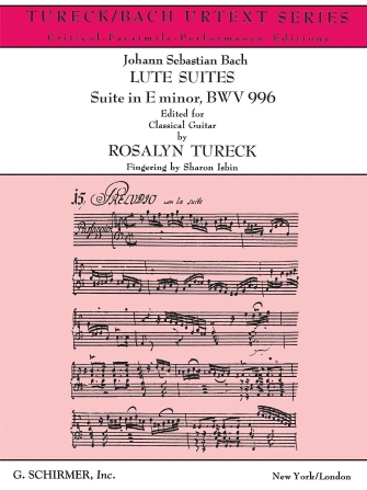 Suite in E Minor BWV996 Suite in E Minor BWV996