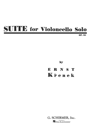 Suite for Violoncello Solo Suite for Violoncello Solo