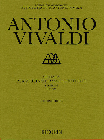 Sonata in G Major for Violin and Basso Continuo RV798 Sonata in G Major for Violin and Basso Continuo RV798