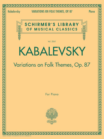 Variations on Folk Themes Op. 87