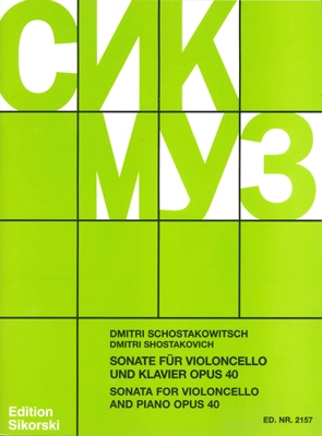 Sonata for Cello and Piano Op. 40