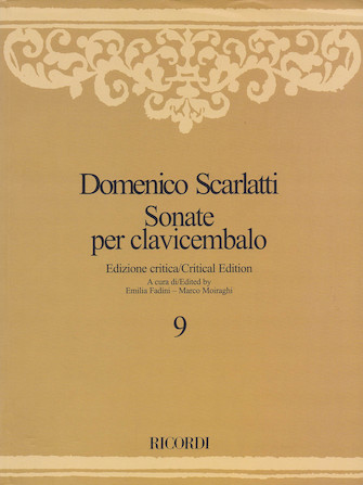 Sonate per Clavicembalo Volume 9 Critical Edition Sonate per Clavicembalo Volume 9 Critical Edition