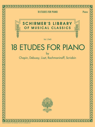 18 Etudes for Piano by Chopin Debussy Liszt Rachmaninoff Scriabin