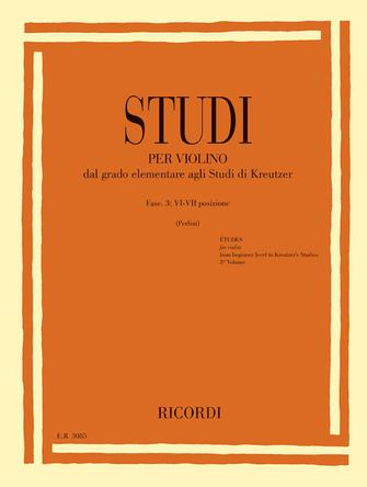 Studies For Violin – Fasc. III: VI-VII Positions Studies For Violin – Fasc. III: VI-VII Positions