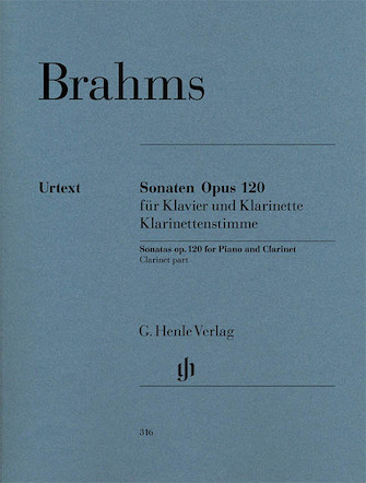 Sonatas for Piano and Clarinet (or Viola) Op. 120 No. 1 and 2 Sonatas for Piano and Clarinet (or Viola) Op. 120 No. 1 and 2