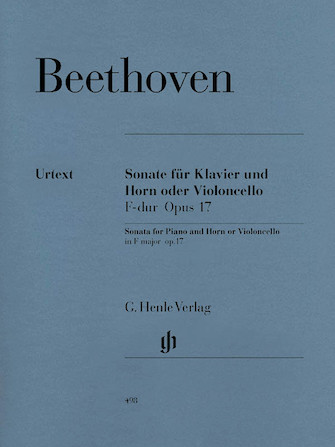 Sonata in F Major for Piano and Horn (or Violoncello) Op. 17 Sonata in F Major for Piano and Horn (or Violoncello) Op. 17