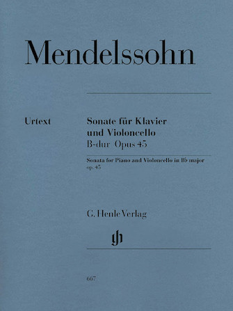 Sonata for Piano and Violoncello B Flat Major Op. 45 Sonata for Piano and Violoncello B Flat Major Op. 45