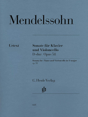 Sonata for Piano and Violoncello D Major Op. 58 Sonata for Piano and Violoncello D Major Op. 58