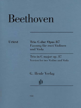 Trio in C Major Op. 87 Trio in C Major Op. 87