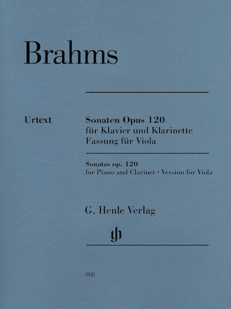 Clarinet Sonata (or Viola) Op. 120 Nos. 1-2 Clarinet Sonata (or Viola) Op. 120 Nos. 1-2