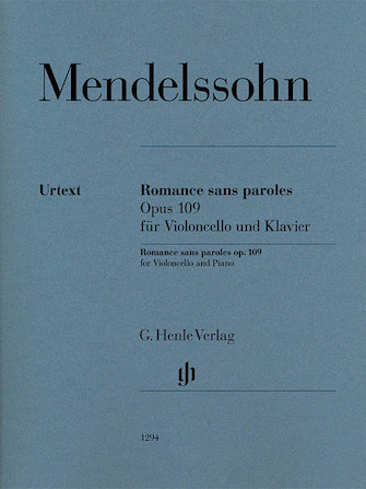 Romances sans paroles Op. 109 Romances sans paroles Op. 109