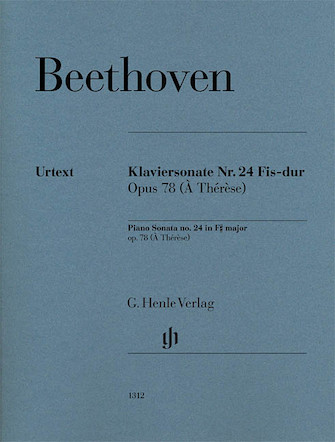 Piano Sonata No. 24 in F-sharp Major Op. 78 (À Thérèse)