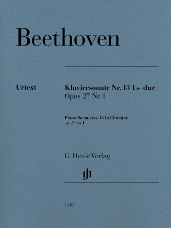 Piano Sonata No. 13 E-flat Major Op. 27 No. 1