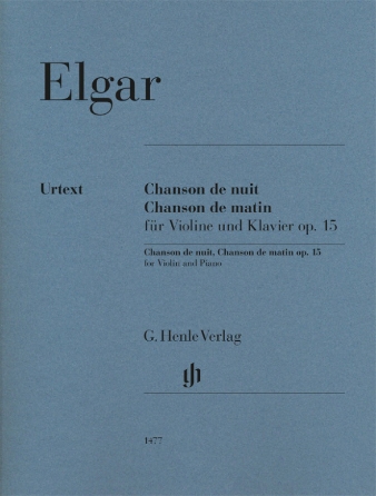 Chanson De Nuit Chanson De Matin Op. 15