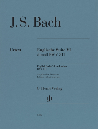 English Suite No. 6 D Minor BWV 811